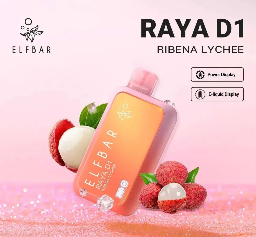 Elf Bar Raya D1 – Ribena Lychee - Vape Shop Hyderabad
