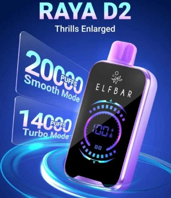 Elf Bar Raya D2 20000 Puffs - Vape Shop Hyderabad