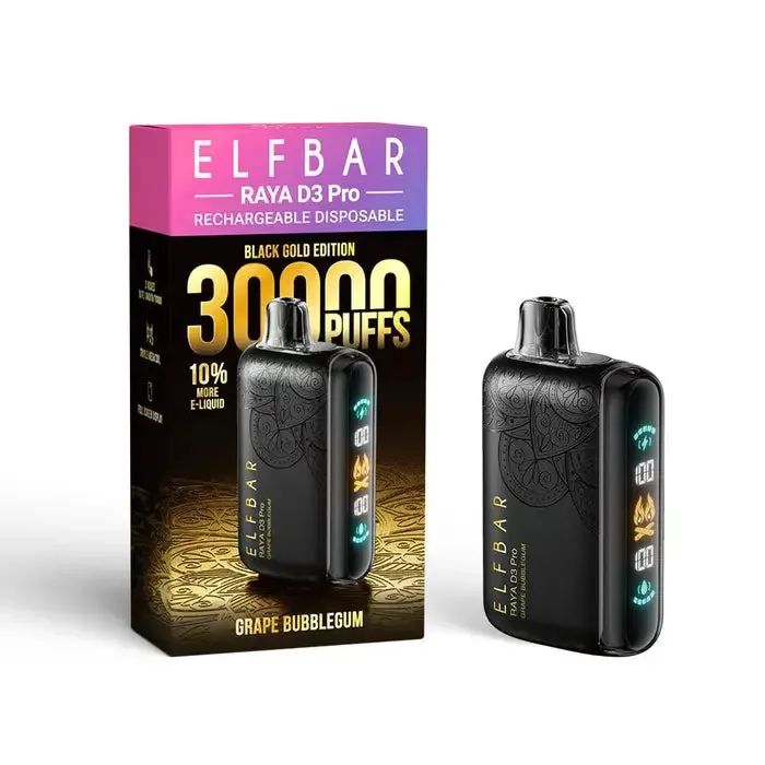 Elf Bar Raya D3 Pro 30 K – Grape Bubblegum 30000 Puffs - Vape Shop Hyderabad