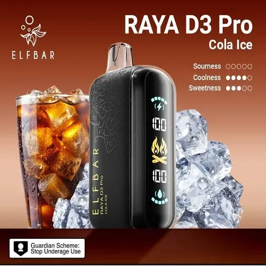 Elf Bar Raya D3 Pro 30K – Cola Ice 30000 Puffs - Vape Shop Hyderabad