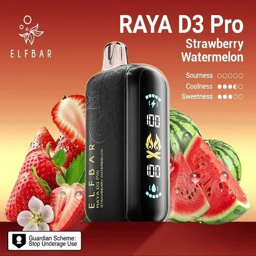 Elf Bar Raya D3 Pro – Strawberry Watermelon - Vape Shop Hyderabad
