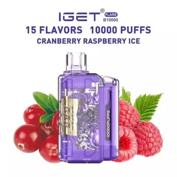 Iget Flare B10000 – Cranberry Raspberry Ice - Vape Shop Hyderabad