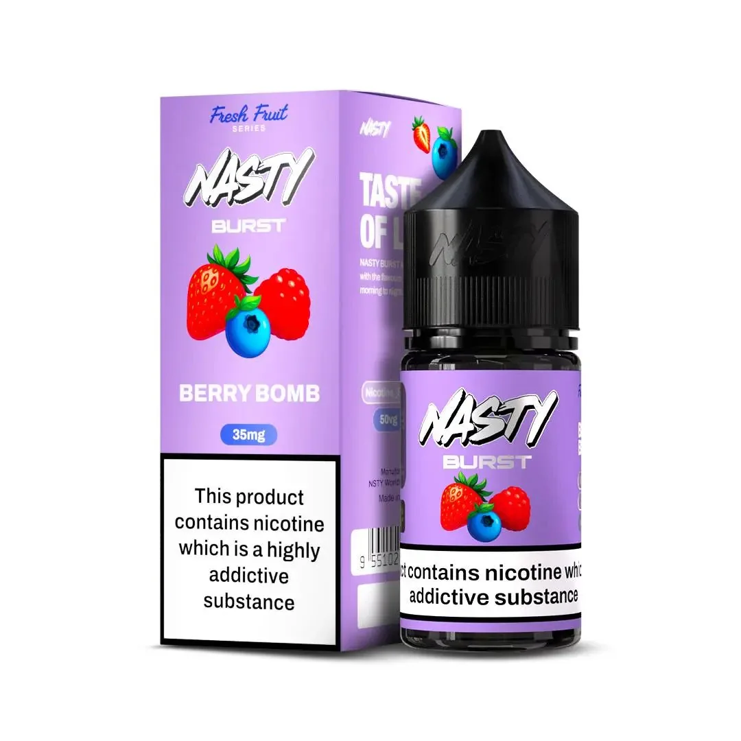 Nasty Burst Nic Salts – Berry Bomb - Vape Shop Hyderabad