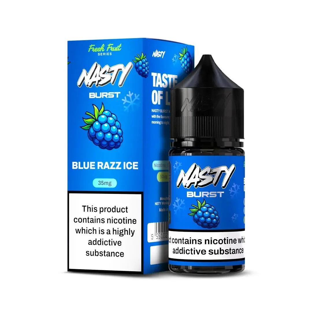 Nasty Burst Nic Salts – Blue Razz Ice - Vape Shop Hyderabad