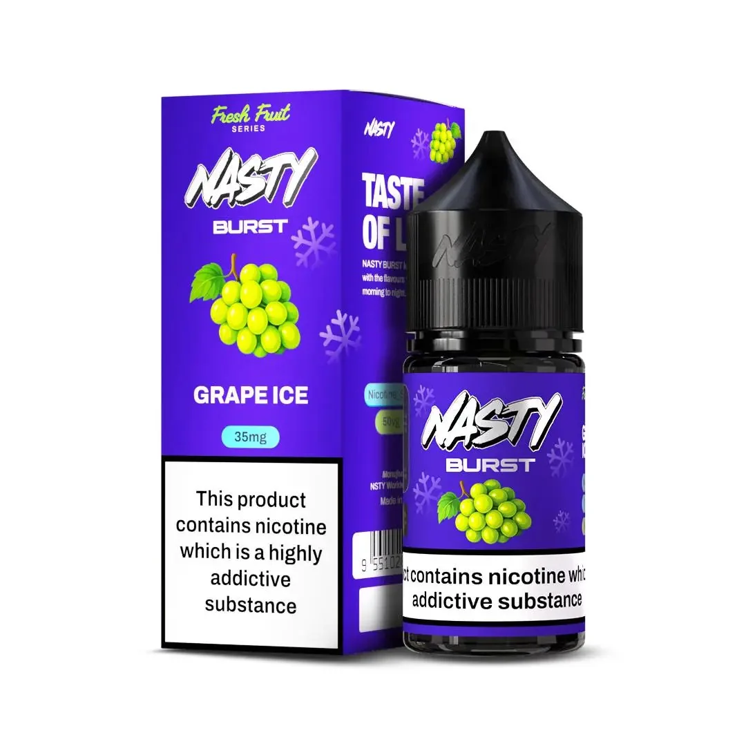 Nasty Burst Nic Salts – Grape Ice - Vape Shop Hyderabad