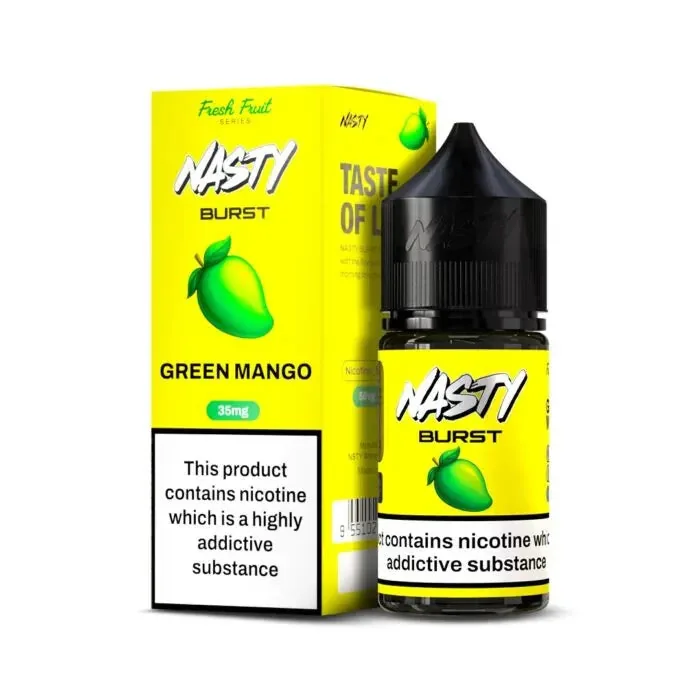 Nasty Burst Nic Salts – Green Mango - Vape Shop Hyderabad