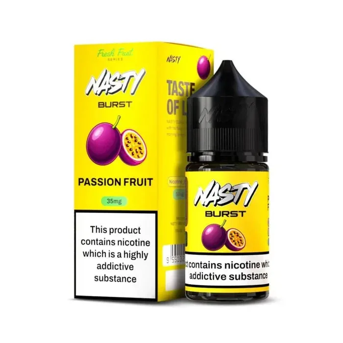 Nasty Burst Nic Salts – Passion Fruit - Vape Shop Hyderabad