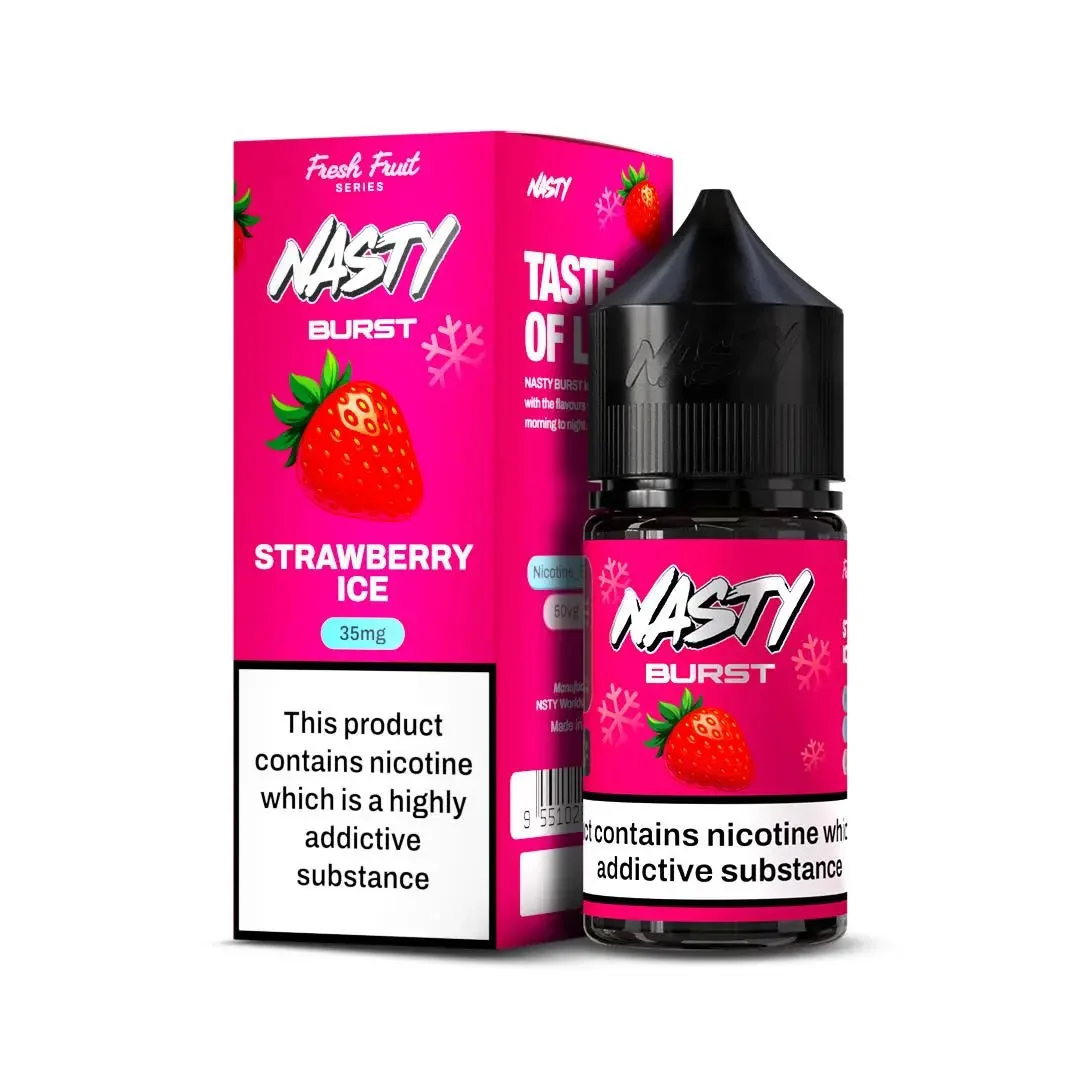 Nasty Burst Nic Salts – Strawberry Ice - Vape Shop Hyderabad