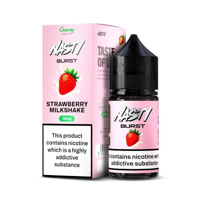 Nasty Burst Nic Salts – Strawberry Milkshake - Vape Shop Hyderabad
