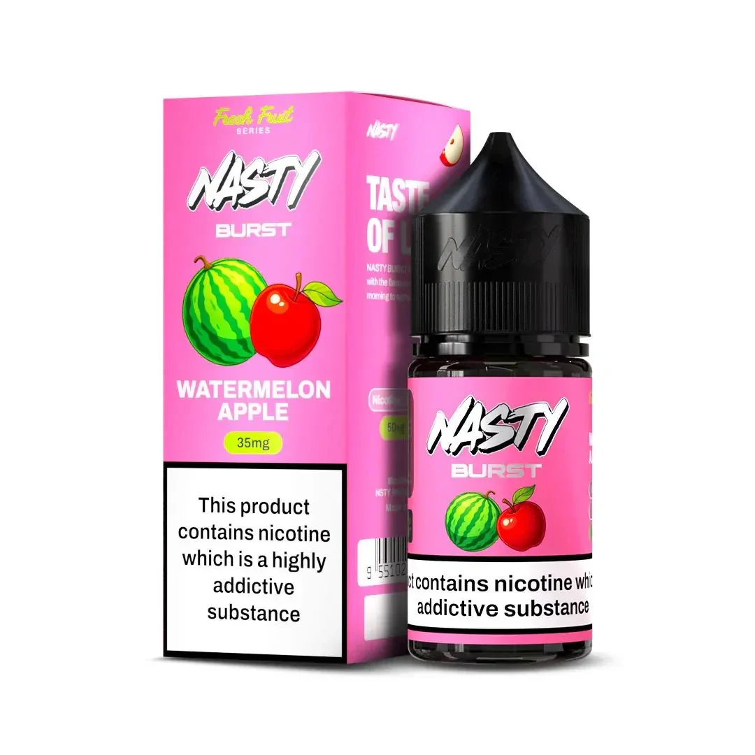 Nasty Burst Nic Salts – Watermelon Apple - Vape Shop Hyderabad
